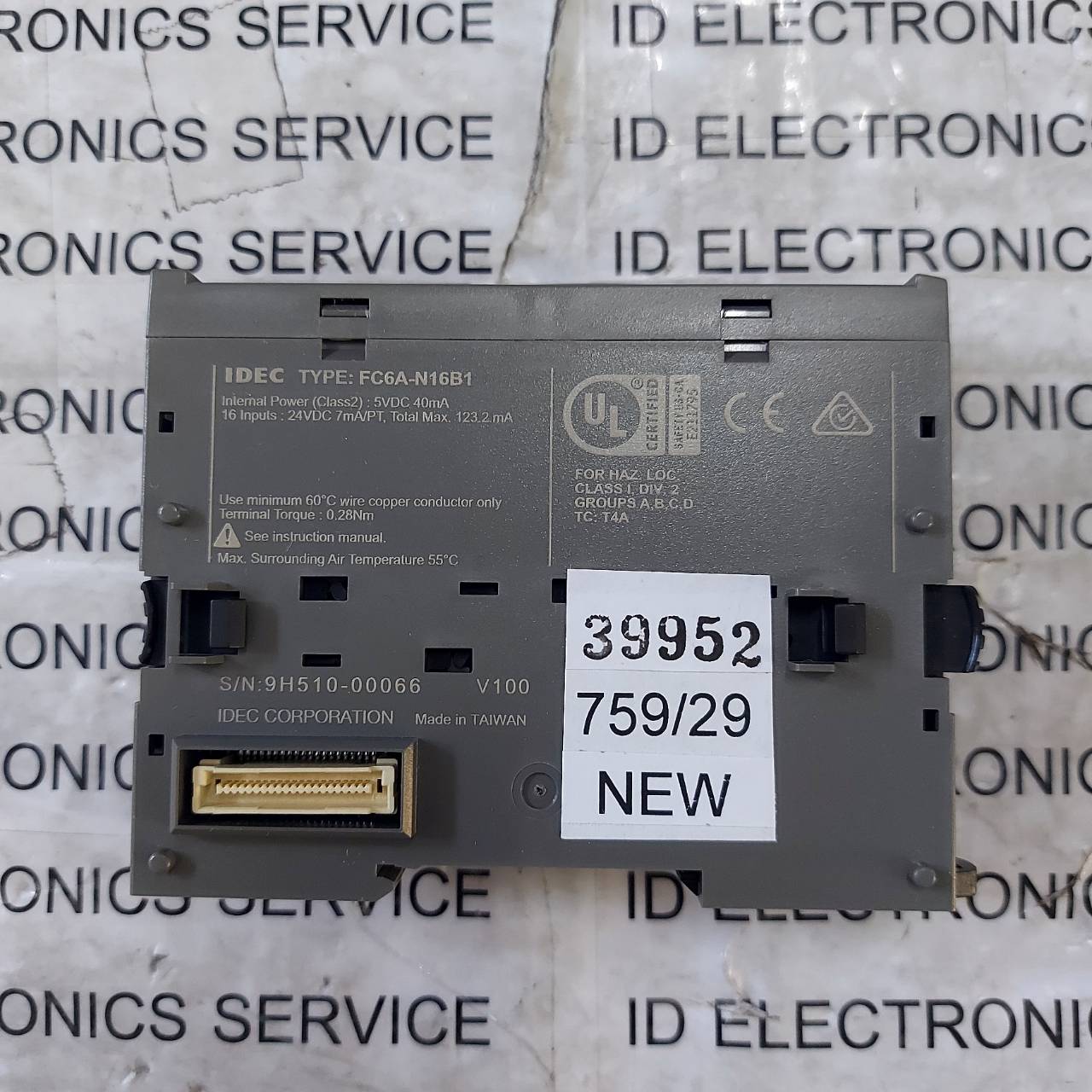 PLC " IDEC " MODEL : FC6A-N16B1