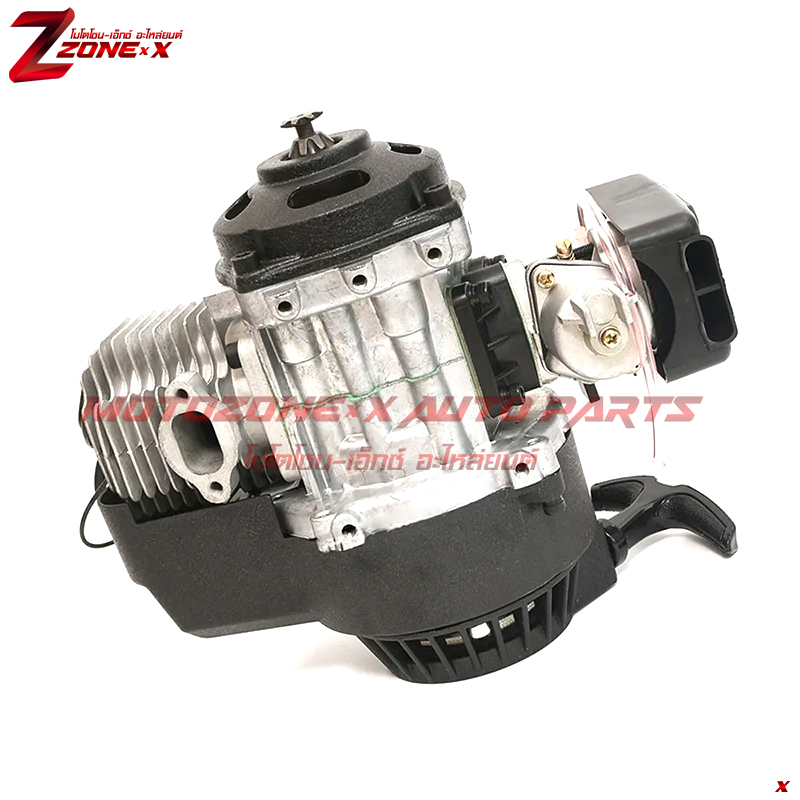 เครื่องยนต์ 40-6 Engine Motor plastic pull starter, 25h 7tooth sprocket, complete motor. 47cc 49CC 2 Stroke Engine for Pocket Bike, Mini Dirt Bike, ATV or Scooter. MOTOZONE-X(โมโตโซน-เอ็กซ์) อะไหล่/Part