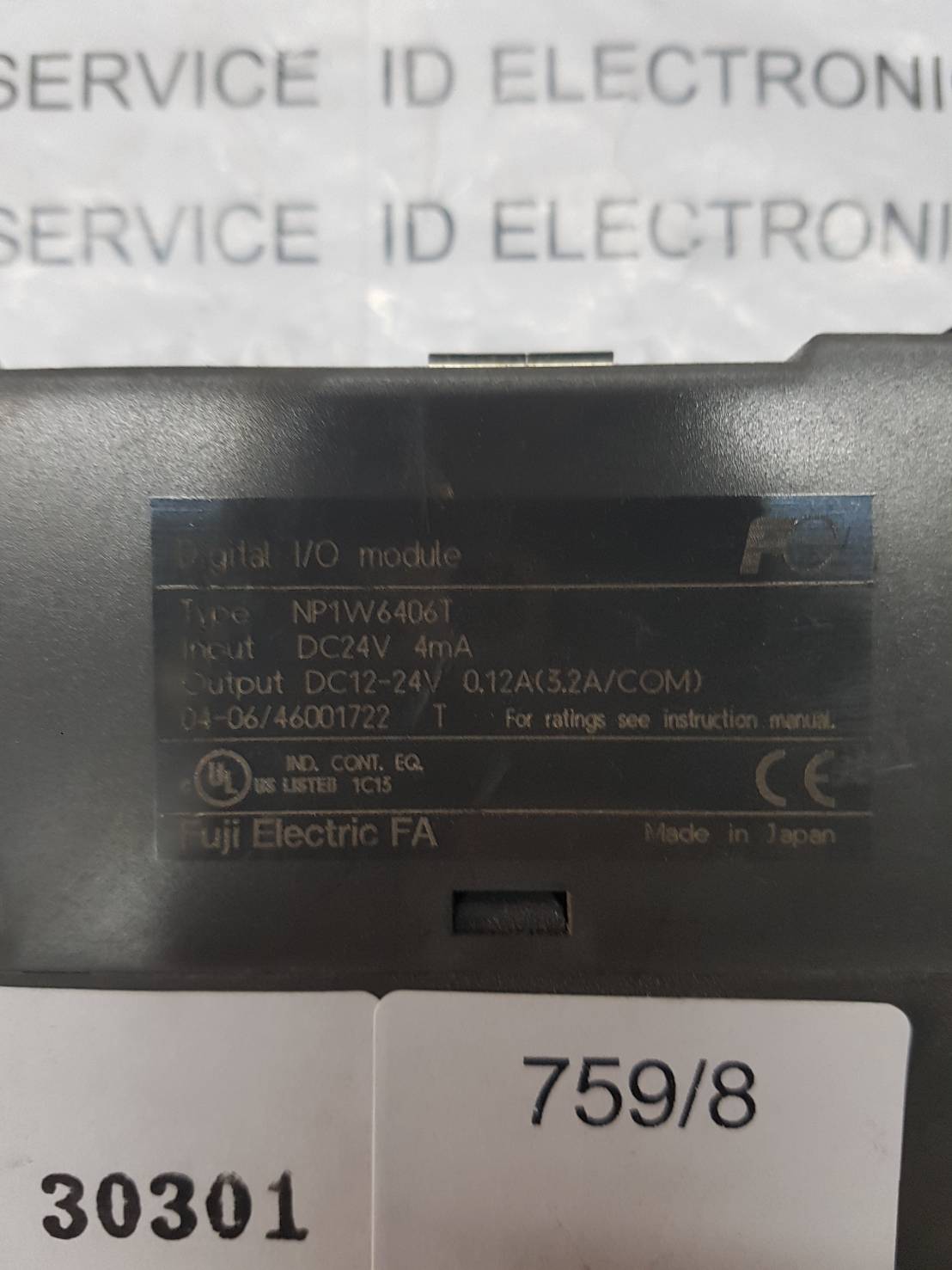 PLC " FUJI " MODEL : NP1W6406T