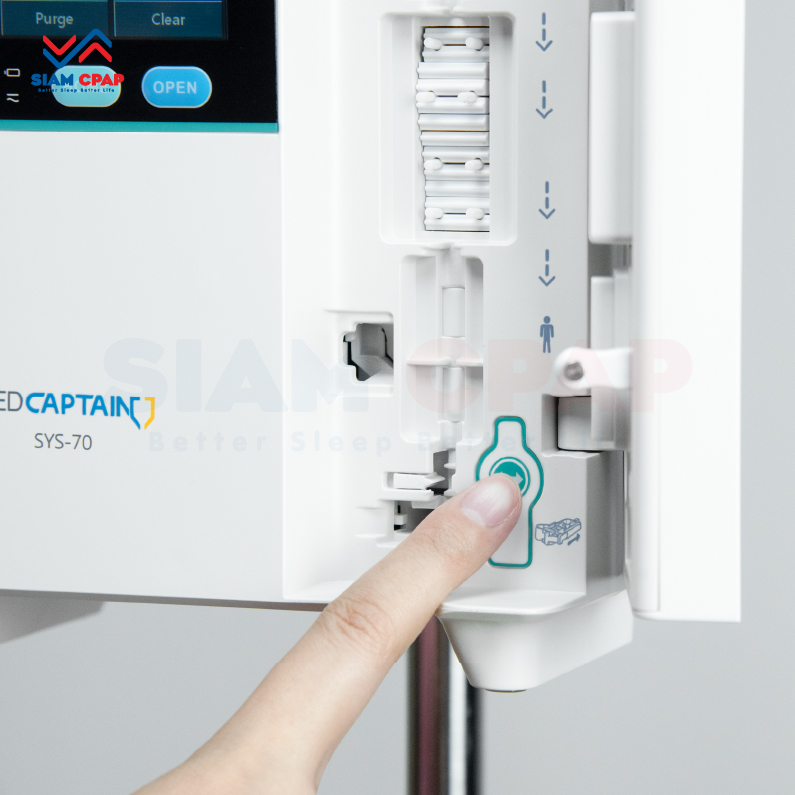 เครื่องควบคุมการให้สารละลายทางหลอดเลือดดำ Infusion pump Medcaptain รุ่น SYS-70 รับประกันศูนย์ไทย 1 ปี