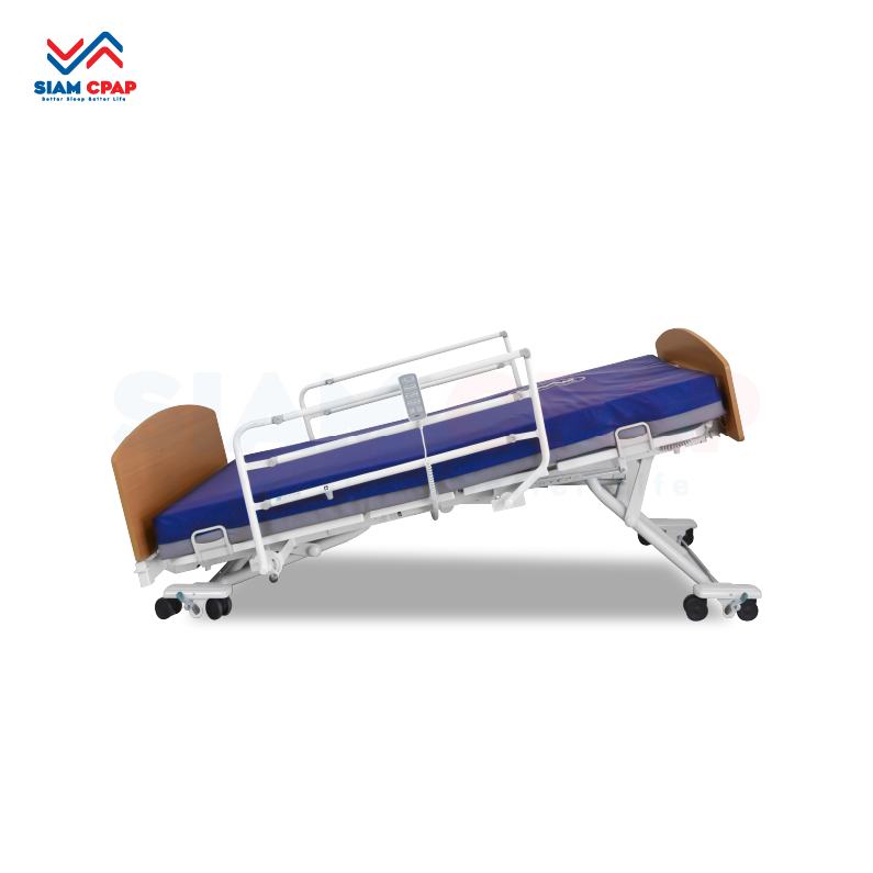 เตียงผู้ป่วยไฟฟ้า 8 ฟังก์ชั่น ปรับขยายความยาวได้ Invacare รุ่น CS8 Floorline King Bed รับประกันศูนย์ไทย 6 ปี