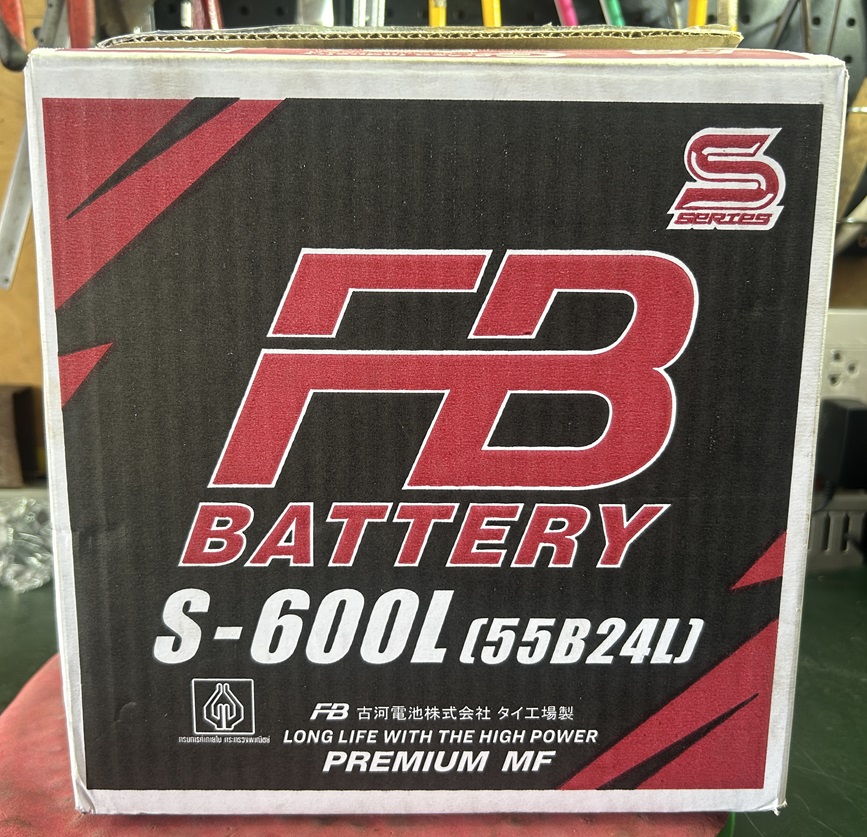 แบตเตอรี่ FB รุ่น S-600L (รหัส 55B24L)