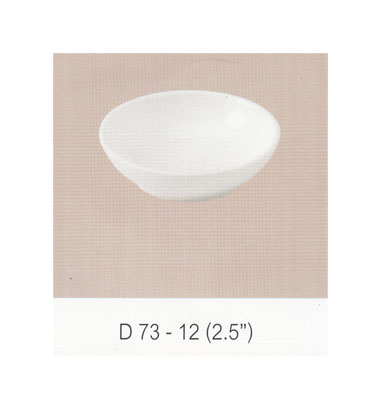 P09032 ถ้วยน้่ำจิ้มกลม 2.5 นิ้ว สีพื้น เมลามีนแท้ Flowerware เครือซูปเปอร์แวร์ No.D73-12 (ราคาส่งต่อ 12 อัน: เฉลี่ย 11.5 บต่ออัน)