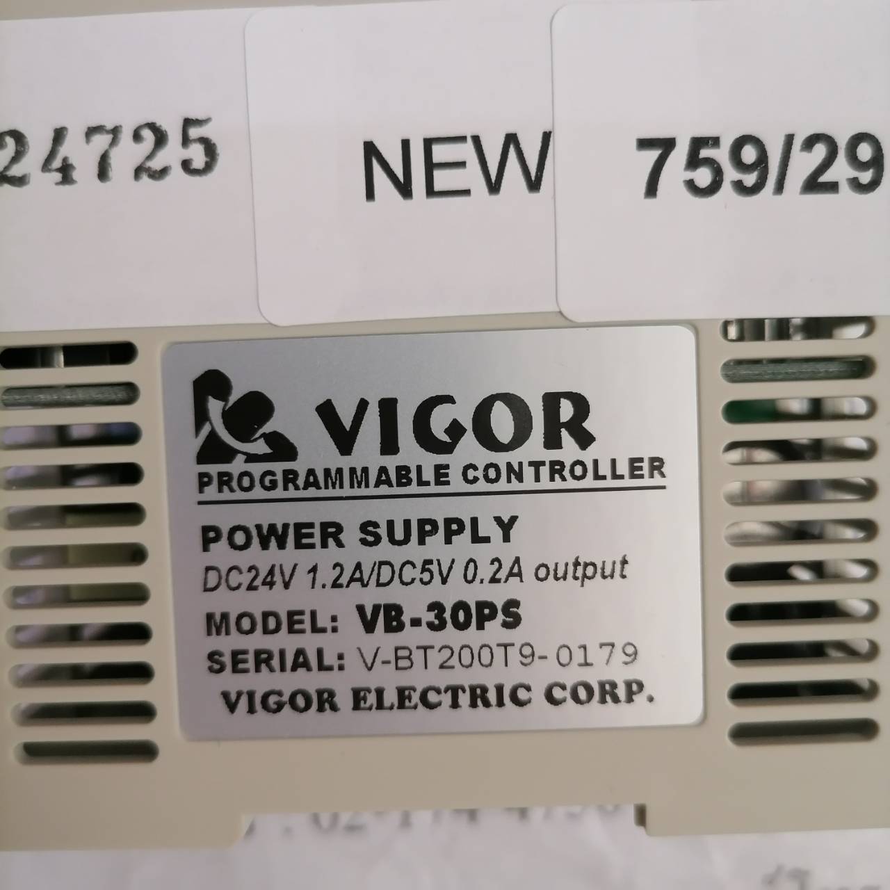 PLC " VIGOR " MODEL : VB-30PS