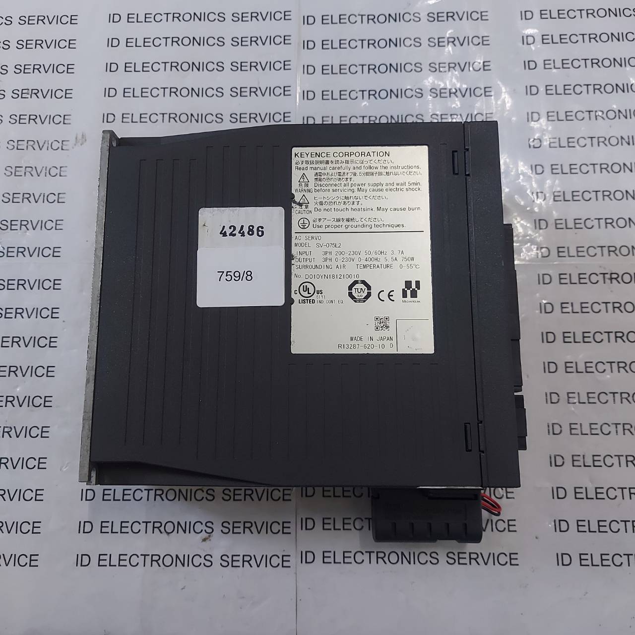 SERVO DRIVE " KEYENCE " MODEL : SV-075L2