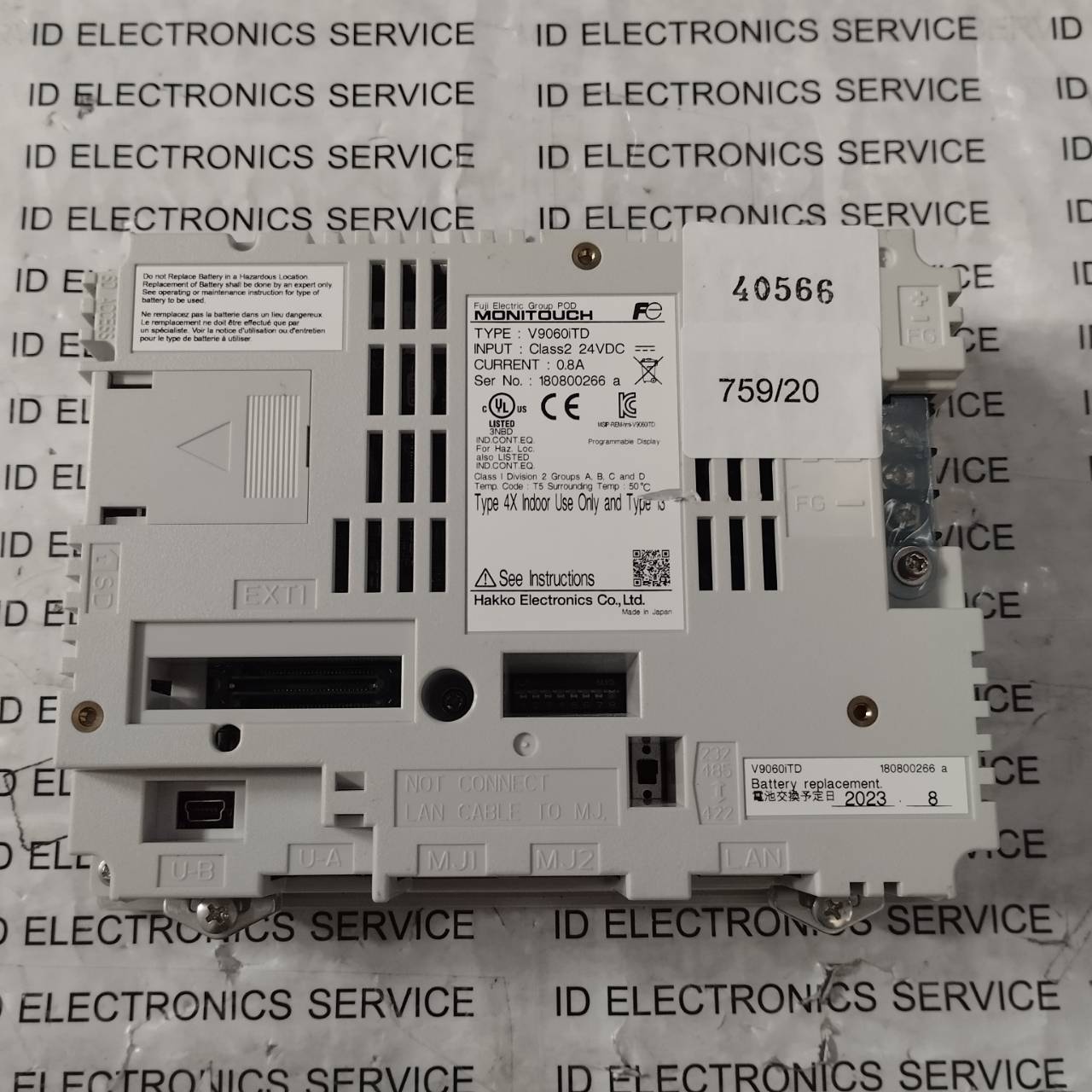 HMI " HAKKO " MODEL : V9060ITD