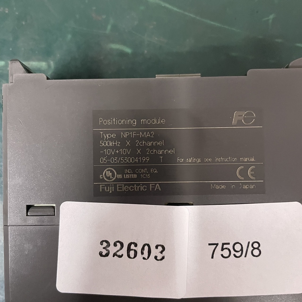 PLC " FUJI " MODEL : NP1F-MA2