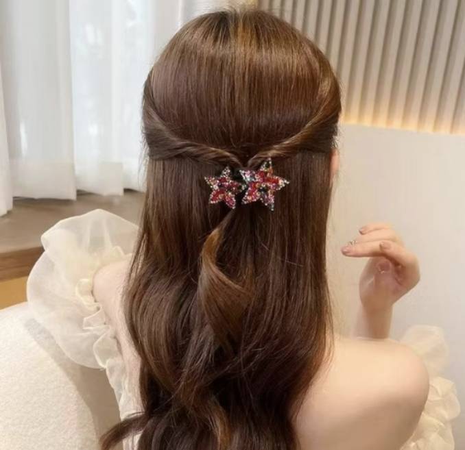 💗มาหยากิ๊ฟช้อป💗 กิ๊บเปาะแปะ กิ๊บพลอยติดผมน่ารัก ขนาด 5 - 8 ซ.ม. แฟชั่นประดับผมผู้หญิง