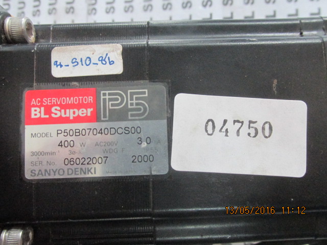 P50B07040DCS00 MOTOR "SANYO DENKI"