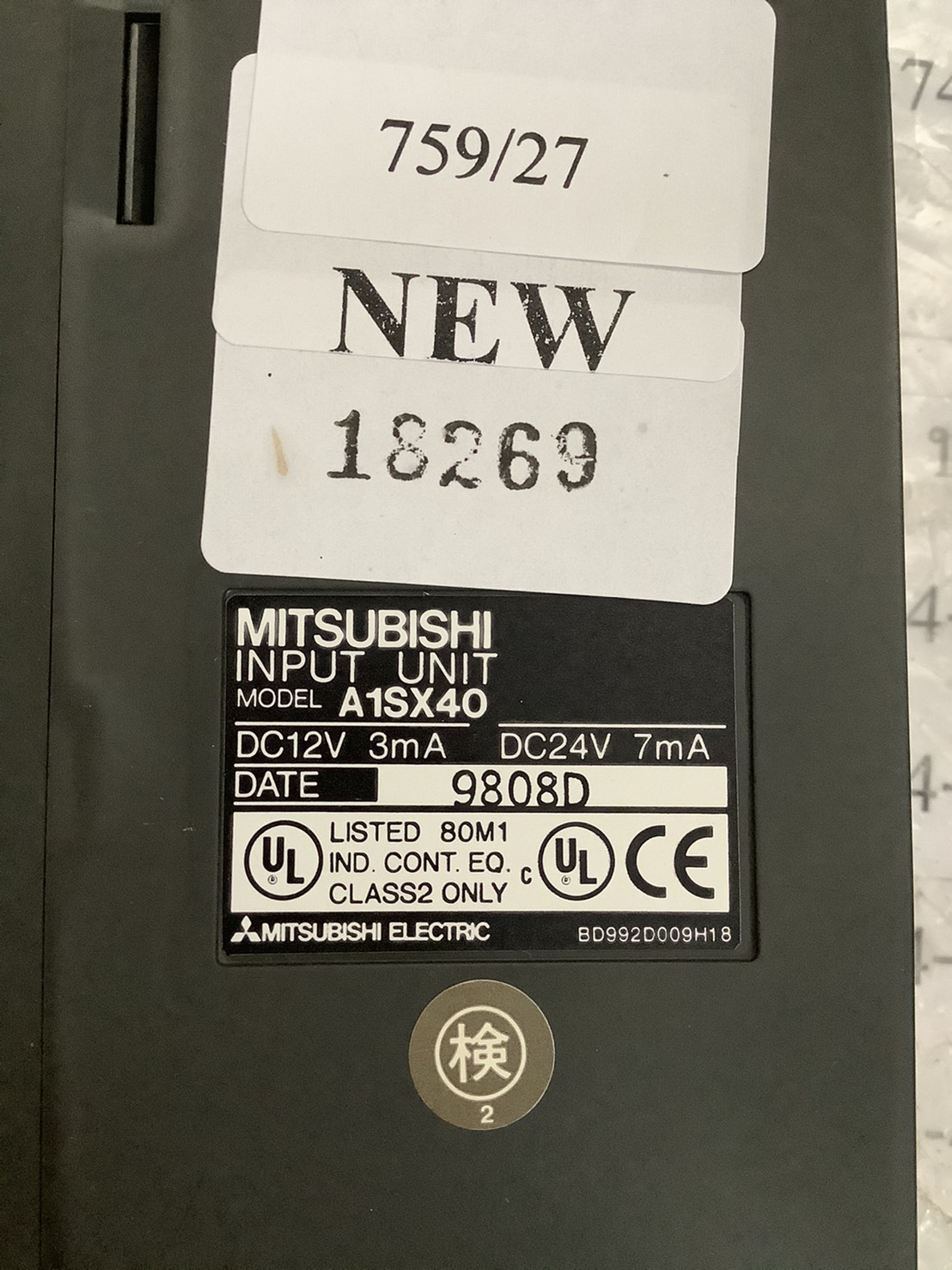 PLC " MITSUBISHI " MODEL : A1SX40
