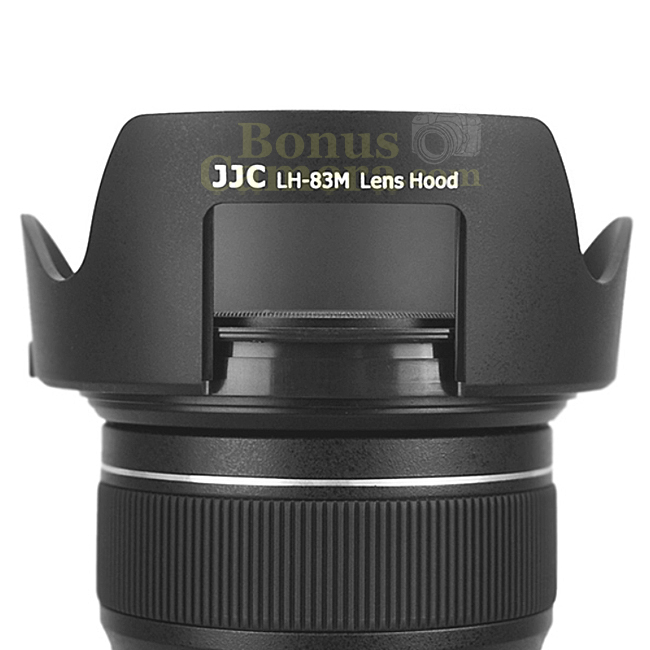 EW-83M ฮู้ดมีช่องหมุนฟิลเตอร์ Canon EF 24–70mm f/4L IS USM,EF 24–105mm f/4L IS II USM,EF 24–105mm f/3.5-5.6 IS STM