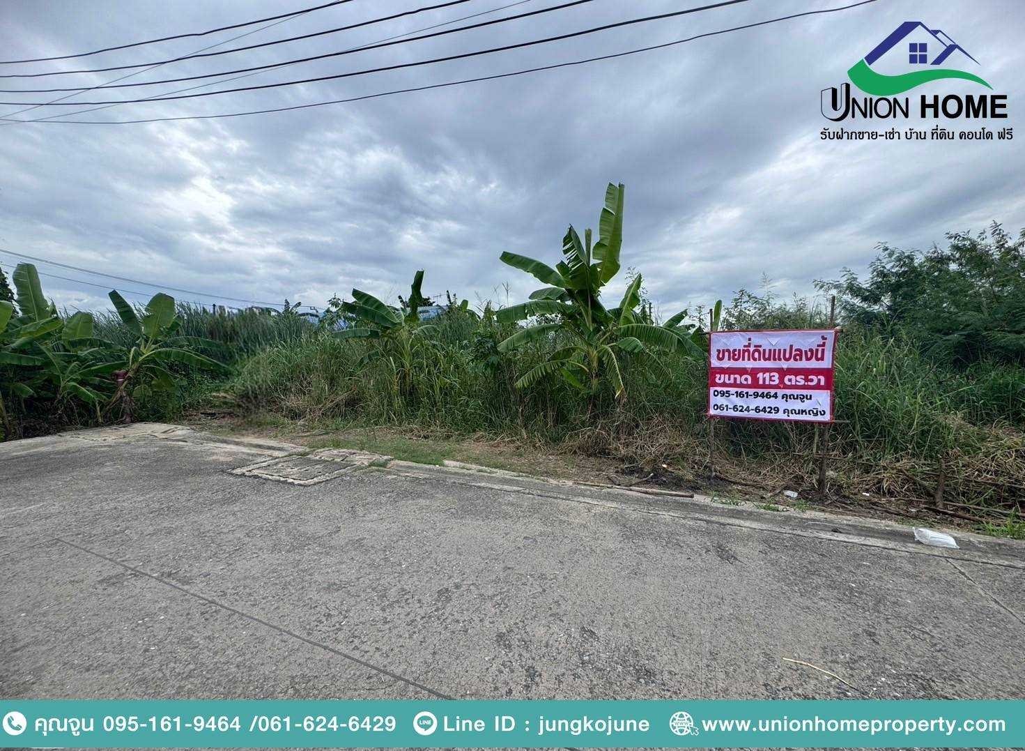 ที่ดินเปล่าถมแล้ว ถนนรังสิต-นครนายก33 คลอง2 ธัญบุรี (N1324)