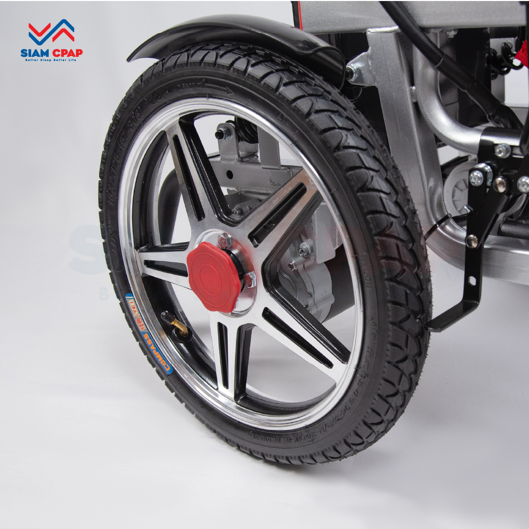 รถเข็นไฟฟ้า แบบพับได้ WT-6011 (Foldable Electric Wheelchair) รุ่นราคาประหยัด รับประกัน 1 ปี