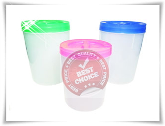 P05805 ขวดโหลกลม ทรงสูง ฝาสีหวาน (16*16*18.5 cm) เกรดเอ No.117 (ราคาส่งต่อ 12 โหล: 144 ใบ:เฉลี่ย 165 บ/โหล)