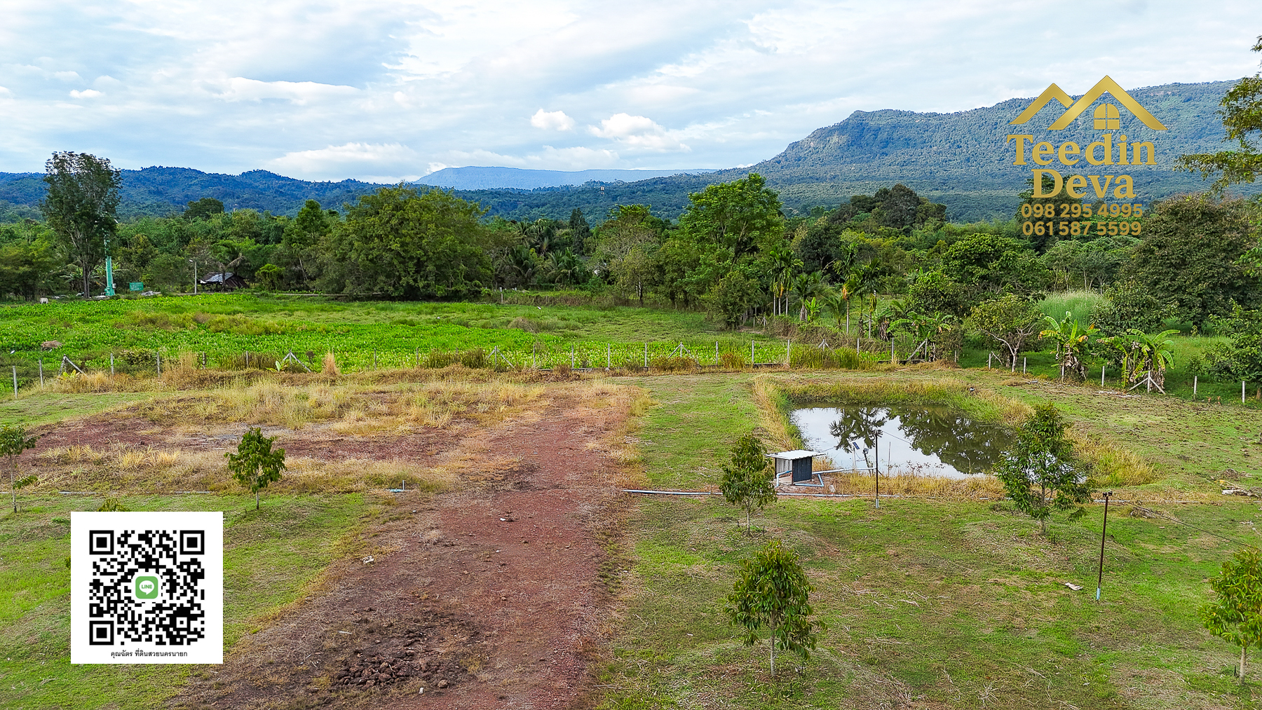 💭 ตื่นเช้าลมเย็น เห็นเขาใหญ่ตรงหน้า... ที่ดินสวนผลไม้ 2 ไร่ 3 งาน ต.นาหินลาด อ.ปากพลี จ.นครนายก