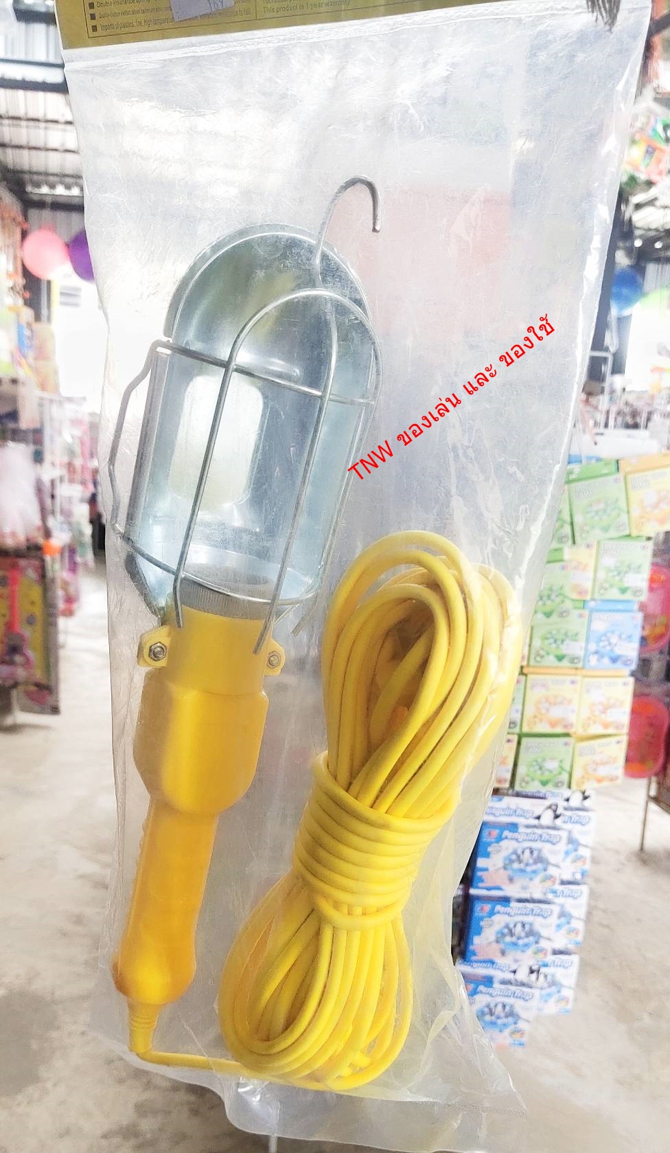 โคมไฟ ขั่วไฟแบบเซรามิค ไฟสนาม โคมไฟส่องสว่าง แบบเเขวนได้ โคมไฟช่างซ่อม โคมไฟอเนกประสงค์