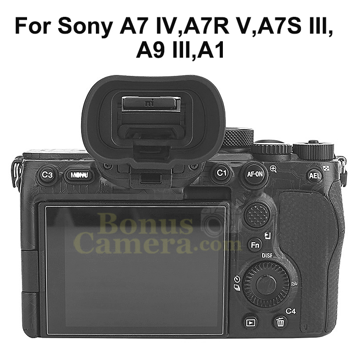 ยางรองตาแบบยาว กล้องโซนี่ A7 IV,A7R V,A7S III,A9 III,A1,A1 II ใช้แทน Sony FDA-EP19 eye cup