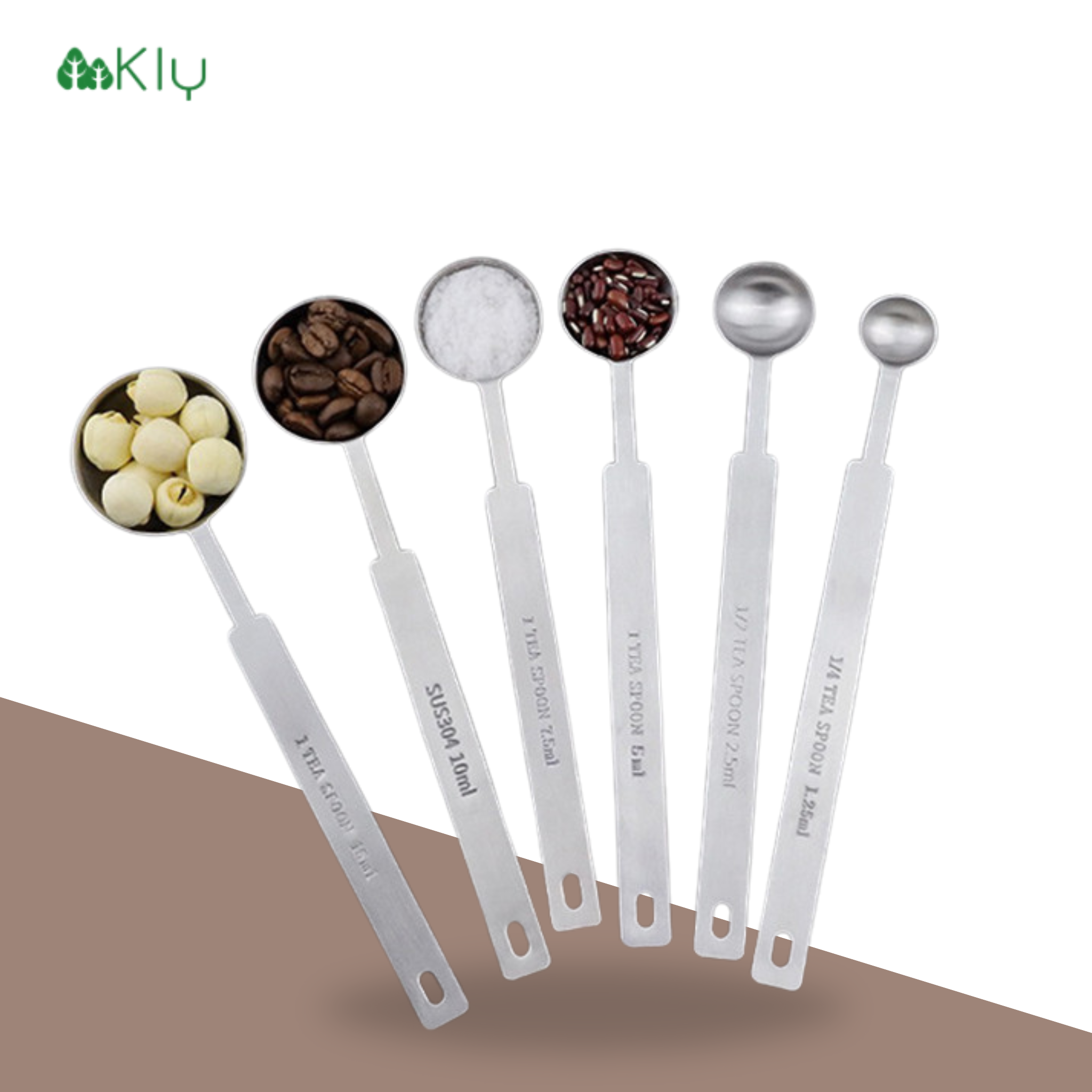 ช้อนสแตนเลส ช้อนชา ช้อนกาเเฟ (Measuring spoons) Stainlesssteel304