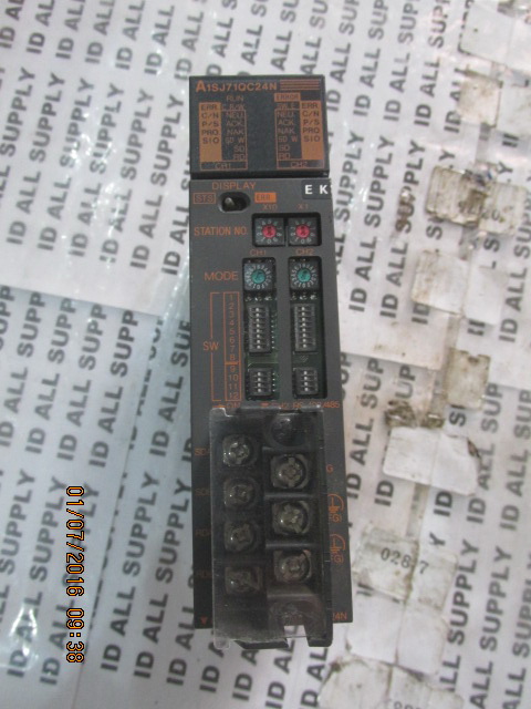 PLC " MITSUBISHI " MODEL : A1SJ71QC24N