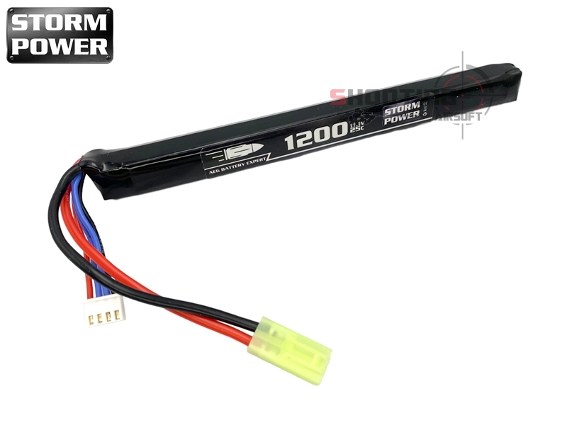 แบตลิโพ Storm Power 25C 1200mAh 11.1V สำหรับ AK