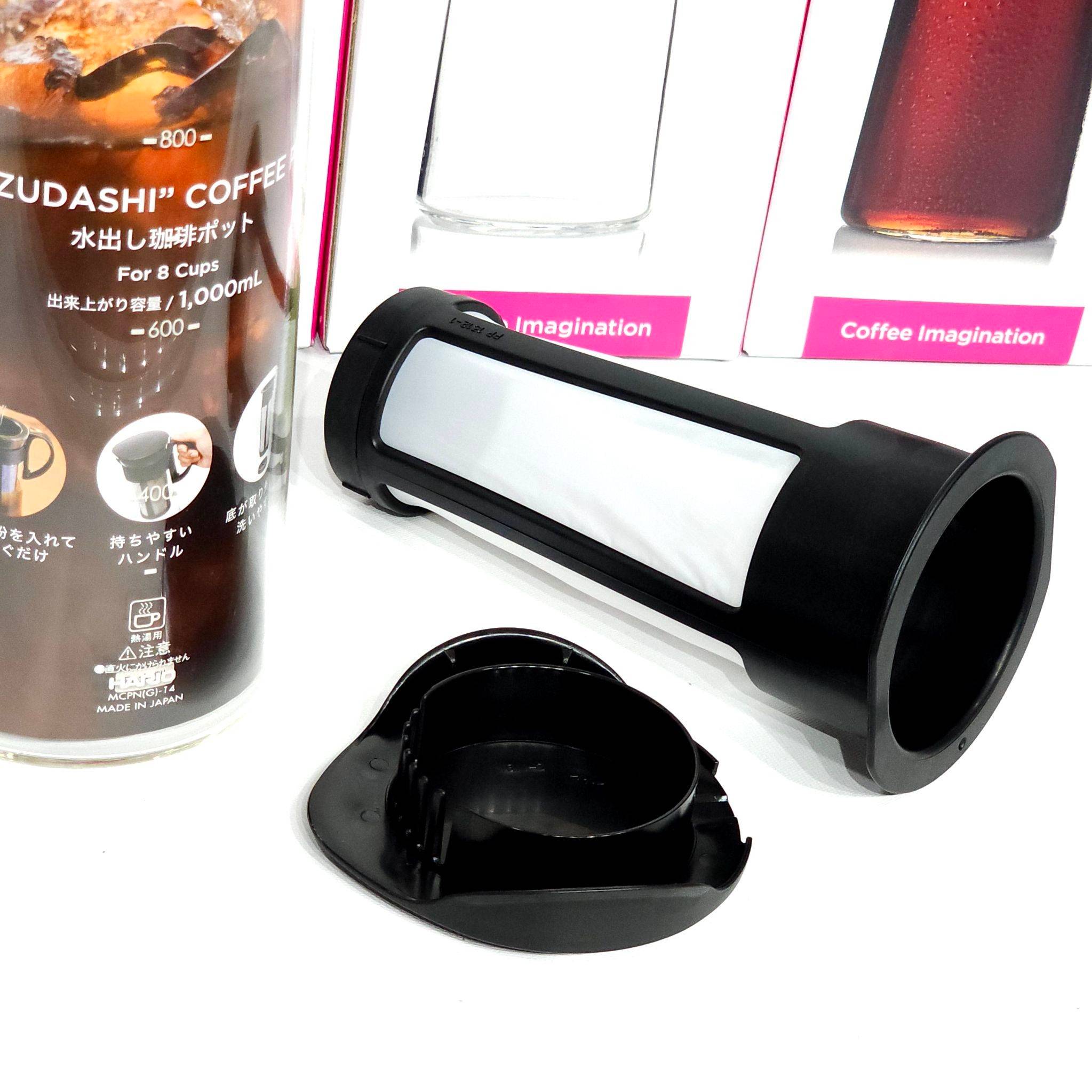 ขวดกาแฟ cold brew HARIO Cold Brew Coffee Pot Black 1000 ml Coffee Pitcher MCPN-14-B