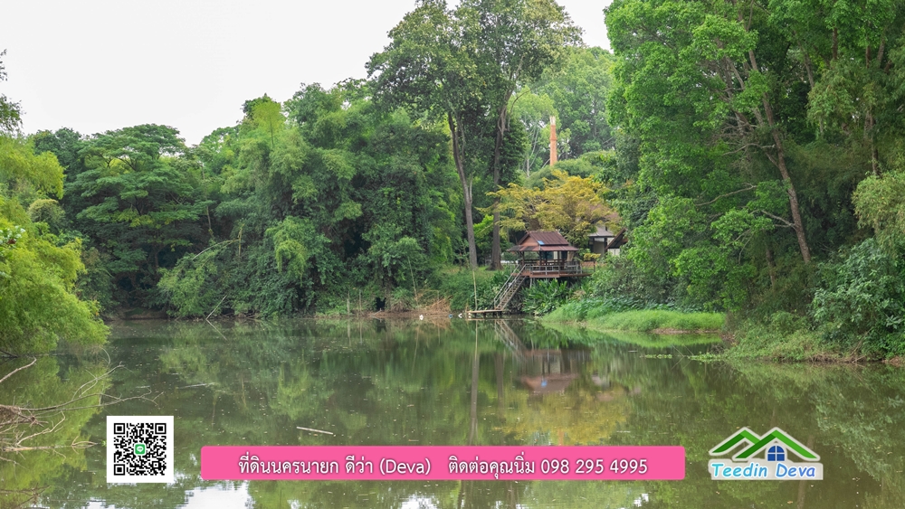 ที่ดินนครนายก ติดแม่น้ำ 14 ไร่ พื้นที่ติดแม่น้ำ 400 เมตร ชมลำธารสวยๆ บรรยากาศสบายๆ ต.สาริกา อ.เมือง จ.นครนายก