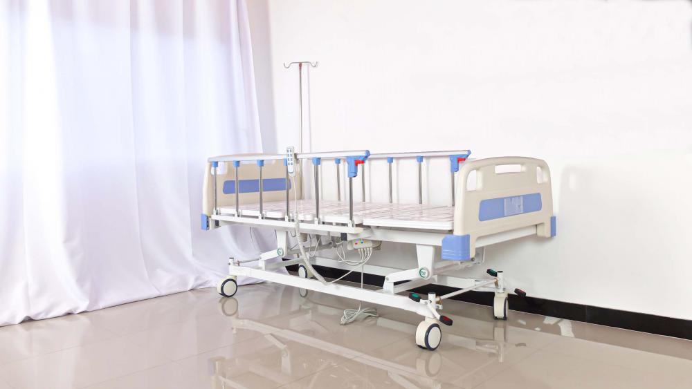 เตียงผู้ป่วยไฟฟ้า 3 ไกร์ ราวสไลด์ PISIT รุ่น SLD-A31-111 หัว-ท้าย ABS