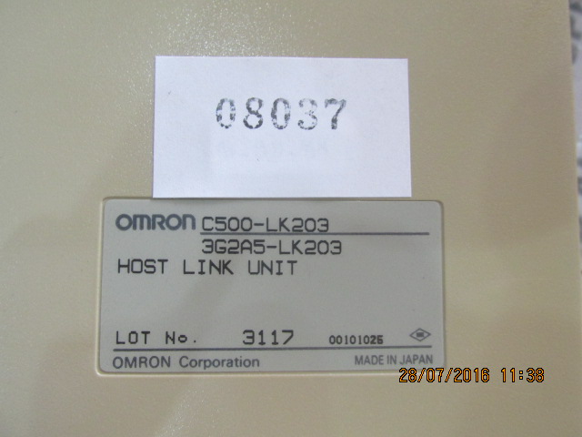 PLC " OMRON " MODEL : C500-LK203