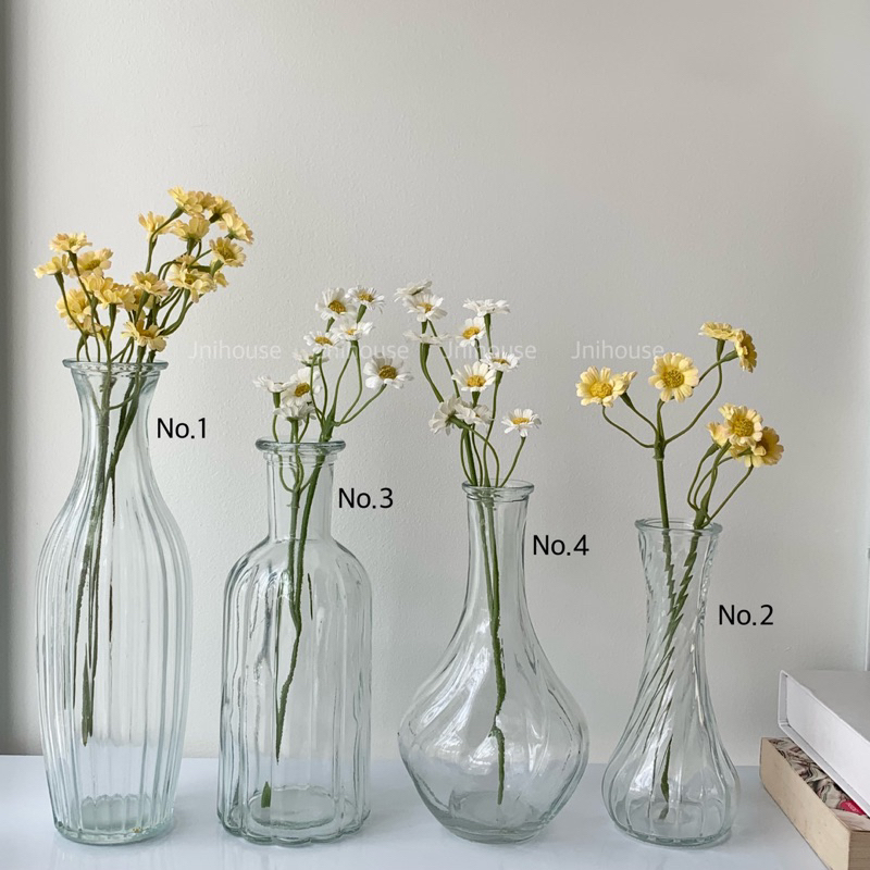 [พร้อมส่ง] Jnihouse : แจกันดอกไม้ทรงสูง Glass Vase