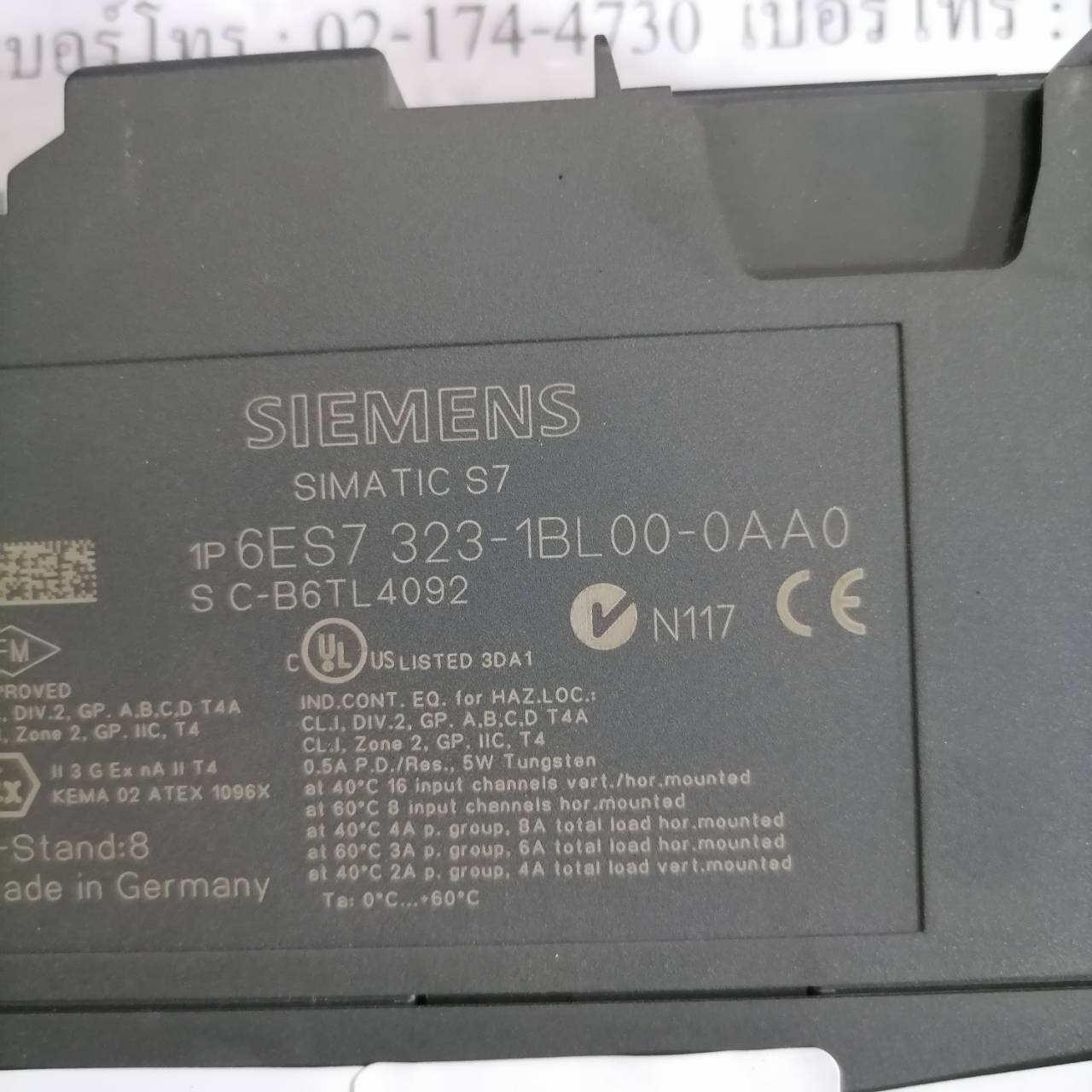 PLC " SIEMENS " MODEL : 6ES7 323-1BL00-0AA0