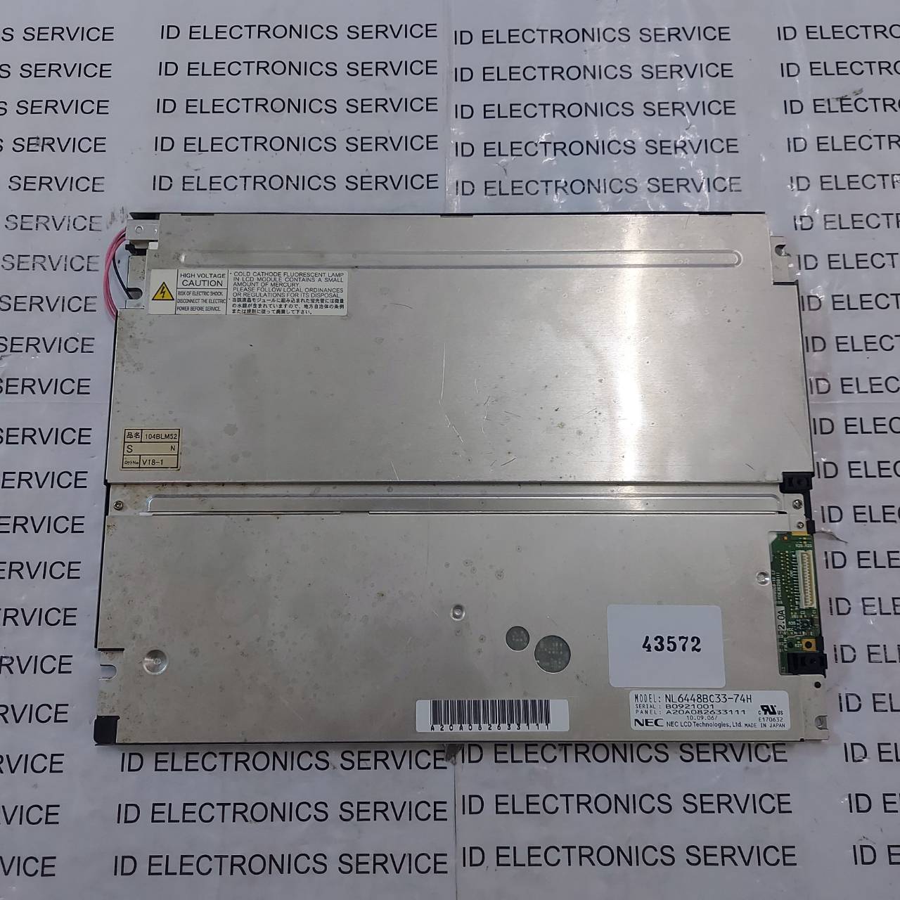 LCD PANEL " NEC " MODEL : NL6448BC33-74H