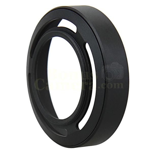 LH-JX20B ฮู้ดกล้องฟูจิ X10,X20,X30 สีดำ พร้อมอะแดปเตอร์ ใช้แทน FUFJIFILM LH-X10 Lens Hood