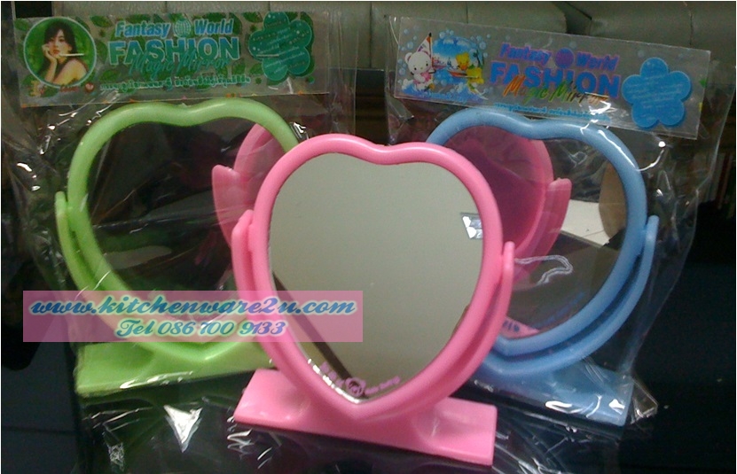 P05690 กระจกส่องหน้า ตั้งโต๊ะ ขนาดเล็ก (ราคาส่งต่อ 1 โหล : 12 อัน)