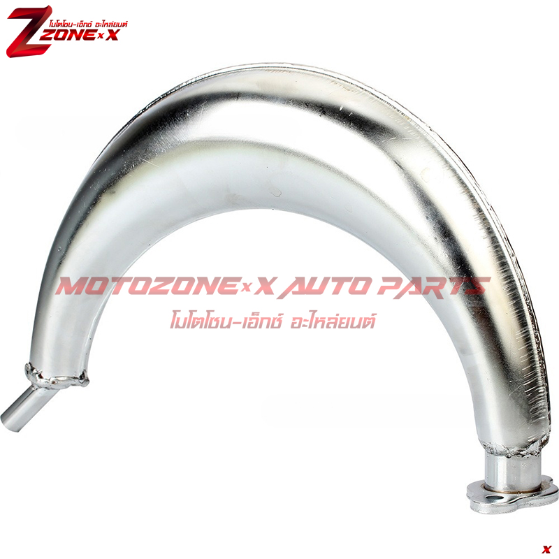 ท่อไอเสียทรงกล้วย Muffler Exhaust 2-Stroke 49cc 60cc 66cc 80cc 2-Stroke Engine Motor Motorized Bicycles Motorized Bike MOTOZONE-X(โมโตโซน-เอ็กซ์) อะไหล่ Part