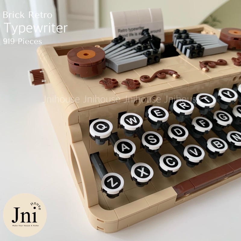 [พร้อมส่ง] Jnihouse : ตัวต่อเครื่องพิมพ์ดีด (Brick Retro Typewriter)