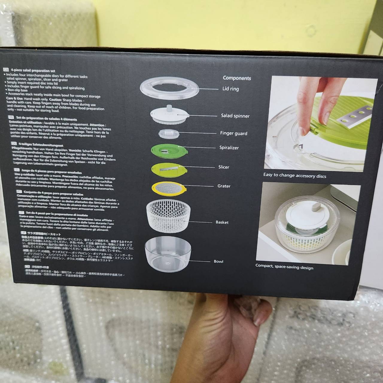 Joseph Joseph Multi-Prep™ 4-piece Salad Preparation Set อุปกรณ์เตรียมและทำสลัดแบบ 4 in 1