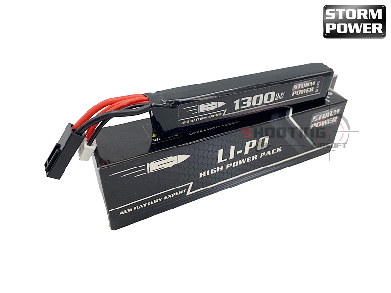 แบตลิโพ Storm Power 25C 1300mAh 11.1V