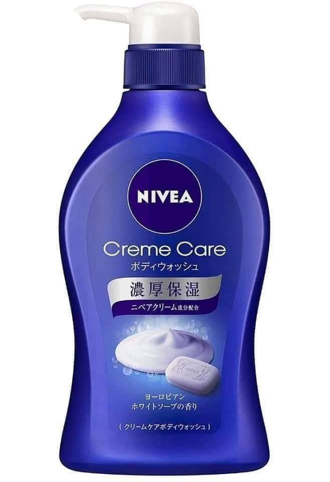 สบู่เหลว ครีมอาบน้ำบำรุงผิวสูตรเข้มข้นจาก NIVEA CREAM CARE BODY WASH 480 ml