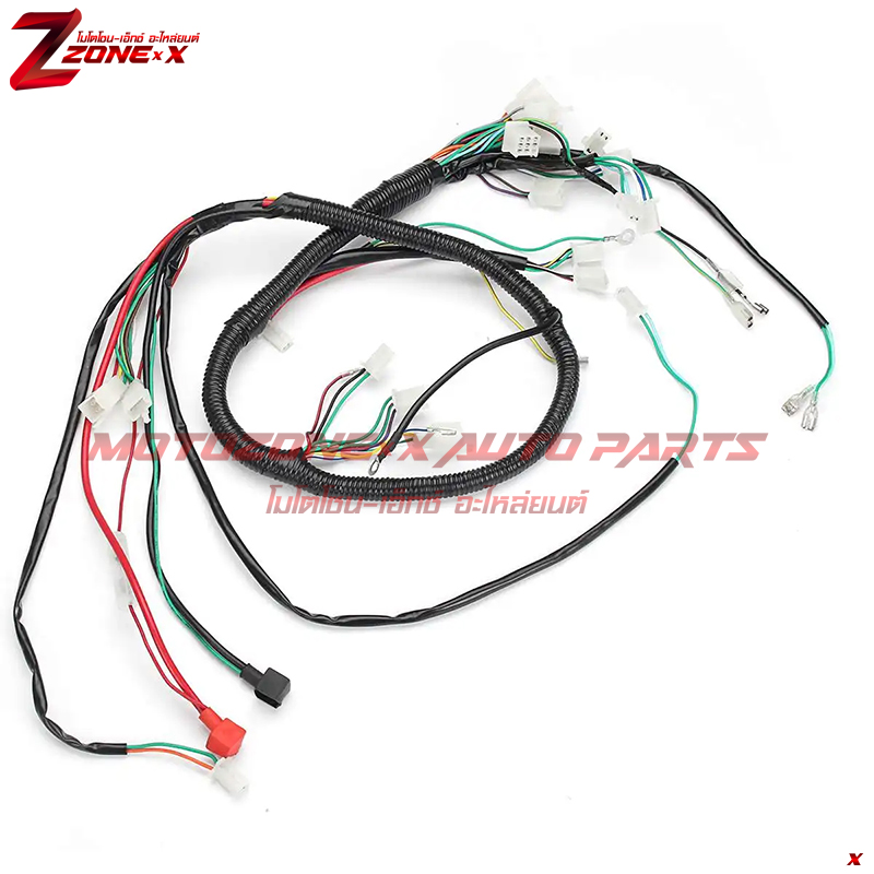 ชุดสายไฟ 125cc 150cc,200cc, 250cc and some 300cc. Harness is made to fit ATVs but may also fit some dirt bikes and scooters MOTOZONE-X(โมโตโซน-เอ็กซ์) อะไหล่/Part