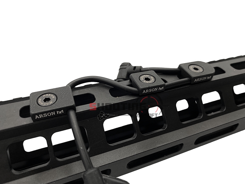 ตัวจัดเก็บสายไฟสวิทช์หางหนู M-Lok Wire Guide System สำหรับราง M-Lok