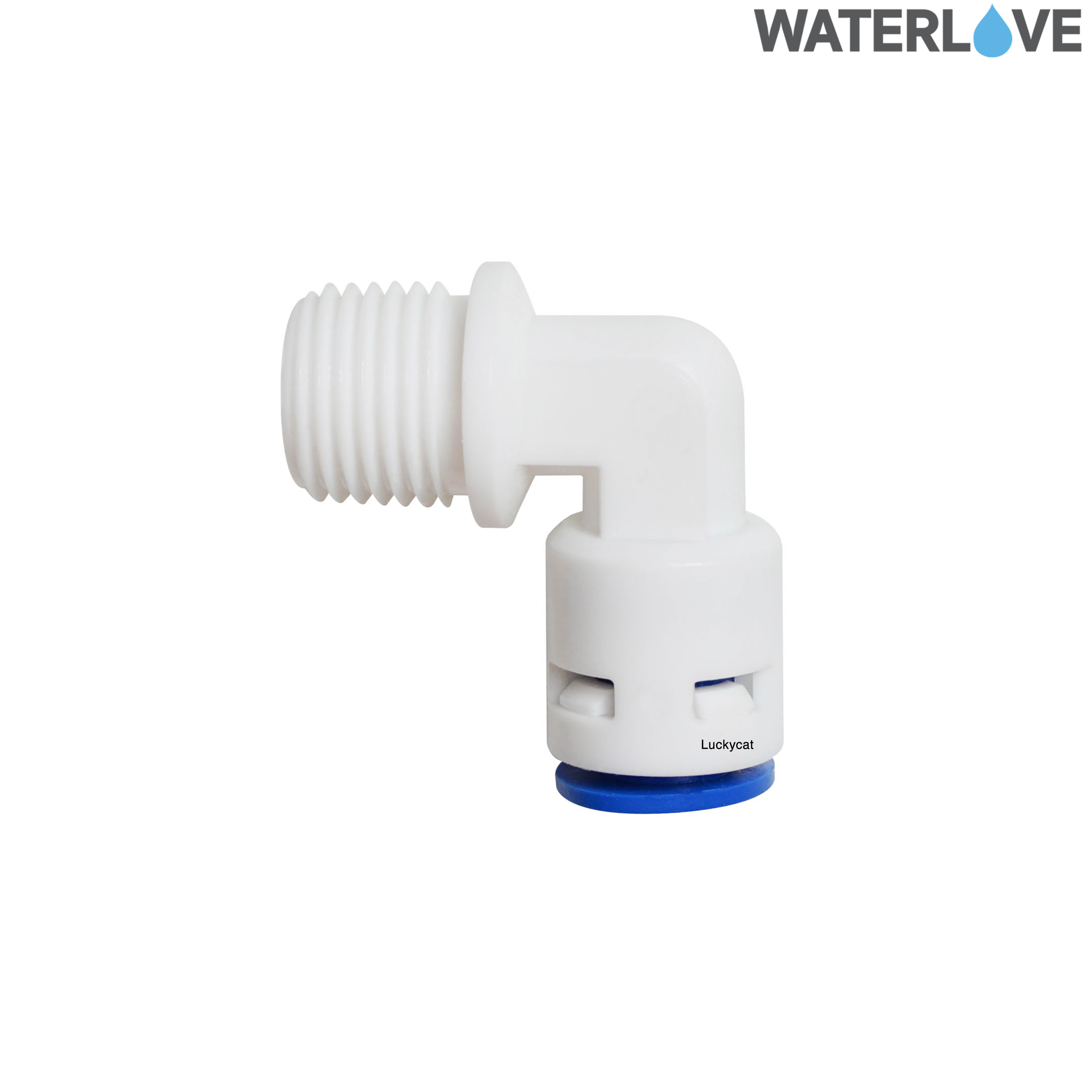 ข้อต่อฉาก สวมเร็ว เกลียวนอก กันย้อนกลับ เช็ควาล์ว 2 หุน (1/4'') สำหรับสายน้ำ PE สายเครื่องกรองน้ำ