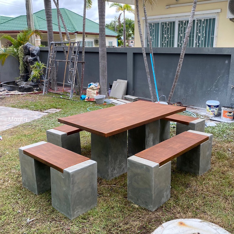 โต๊ะสนามกลางแจ้ง ชุดโต๊ะสนาม ร้านมนตรีศิลป์ ส่งตรงจากโรงงาน โต๊ะสนามกลางแจ้ง ชุดโต๊ะสนาม ชุด 8 ที่นั่ง ขนาด 150*80 cm.