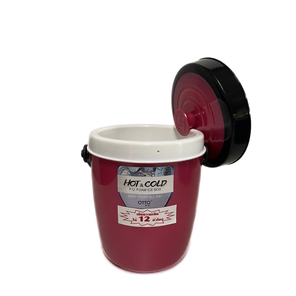 P10095 กระติกน้ำ 6 ลิตร เกรดเอ เก็บร้อนเย็นได้ (21x21x25 cm) No.J424A (ราคาขายส่งต่อ 12 ใบ:เฉลี่ย 135 บต่อใบ)