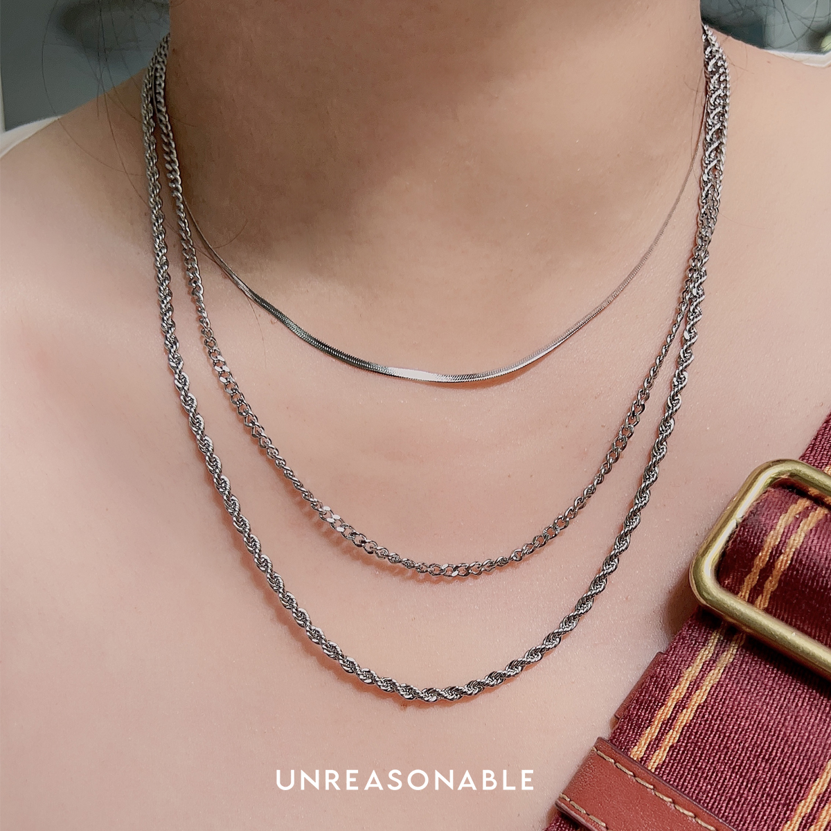 สร้อยคอ Stainless สีเงิน UA0822-02 Unreasonable Accessories