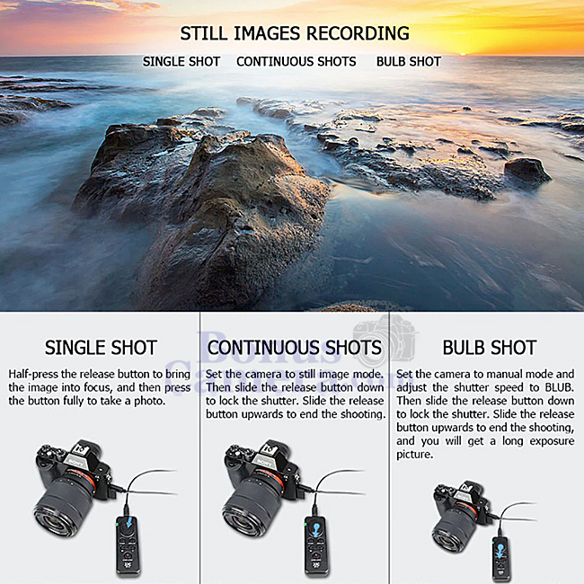 SR-F2 Remote Commander Sony A3000,A3500,5000,A5100,RX10 III,IV RX100 II,III,IV,V,VI,VII,RX1R II และ HDR-CX405,CX900E,PJ440,PJ675 FDR-AX33,AX100,AXP55 เป็นสายลั่น/กดถ่ายวีดีโอได้ ใช้แทนโซนี่ RM-VPR1