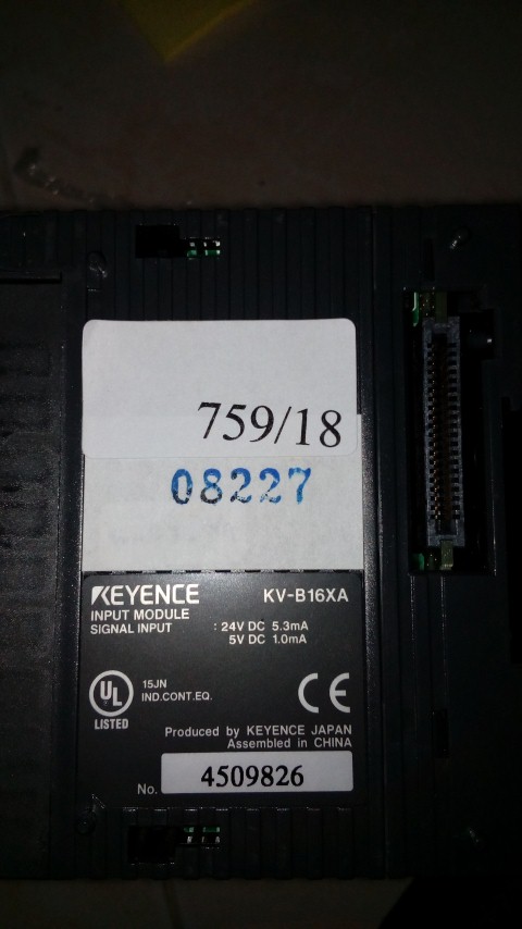 PLC " KEYENCE " MODEL : KV-B16XA
