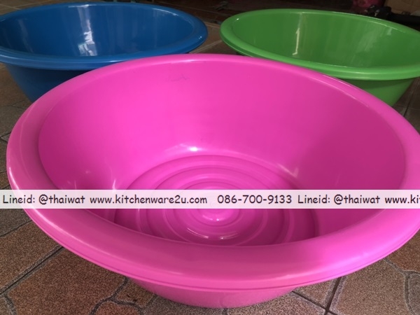 P08752 กะละมัง 60 ซม สีหวาน (60*60*18.5 cm) ราคาส่งต่อ 1 โหล: 12 ใบ