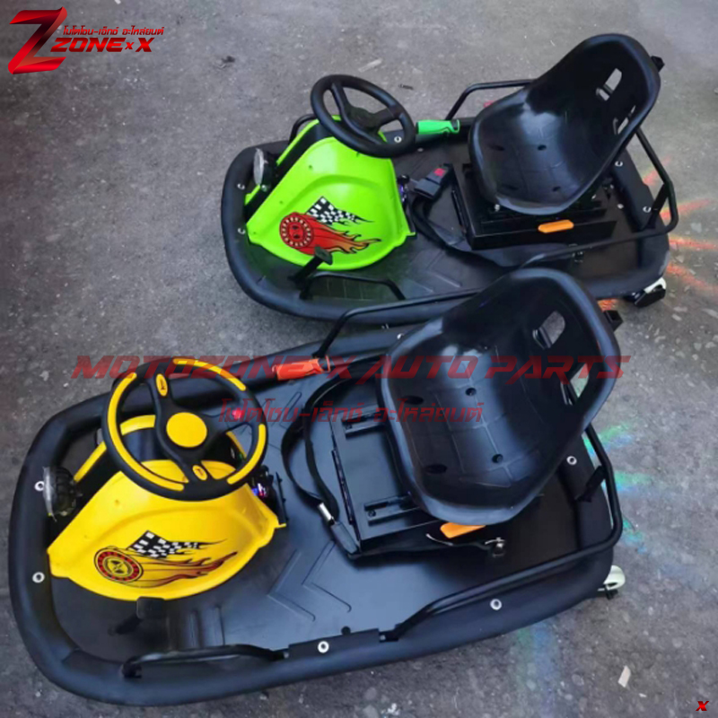 โกคาร์ทดริฟท์ รถซิ่งรถดริฟท์ การพานิช สวนสนุก Crazy Drift cart ZONE-X(โซน เอ็กซ์) GKP8E 350w 25กม/ชม