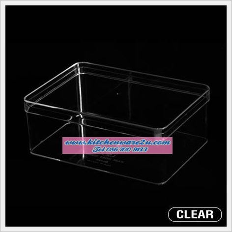 P06577 กล่องเหลี่ยมใส (21.5 x 30.5 x 11.7 cm) No. 885 (ราคาส่งต่อ 1 โหล: 12 ใบ :เฉลี่ย 160 บ/ใบ)