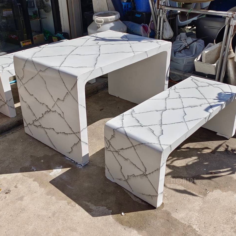 โต๊ะสนาม ชุดโต๊ะสนาม โต๊ะเก้าอี้ปูนซีเมนต์สไตล์ลอฟท์ โต๊ะปูนลอฟท์ โต๊ะปูนสไตล์ลอฟท์ แต่งบ้านสไตล์ Modern Classic 2023